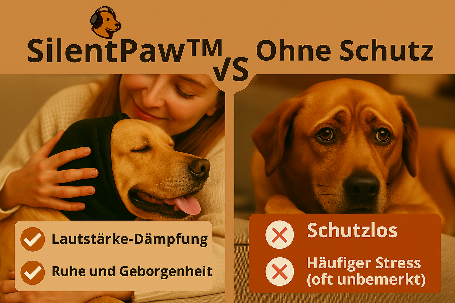 SilentPaw™ Hunde Hörschutz